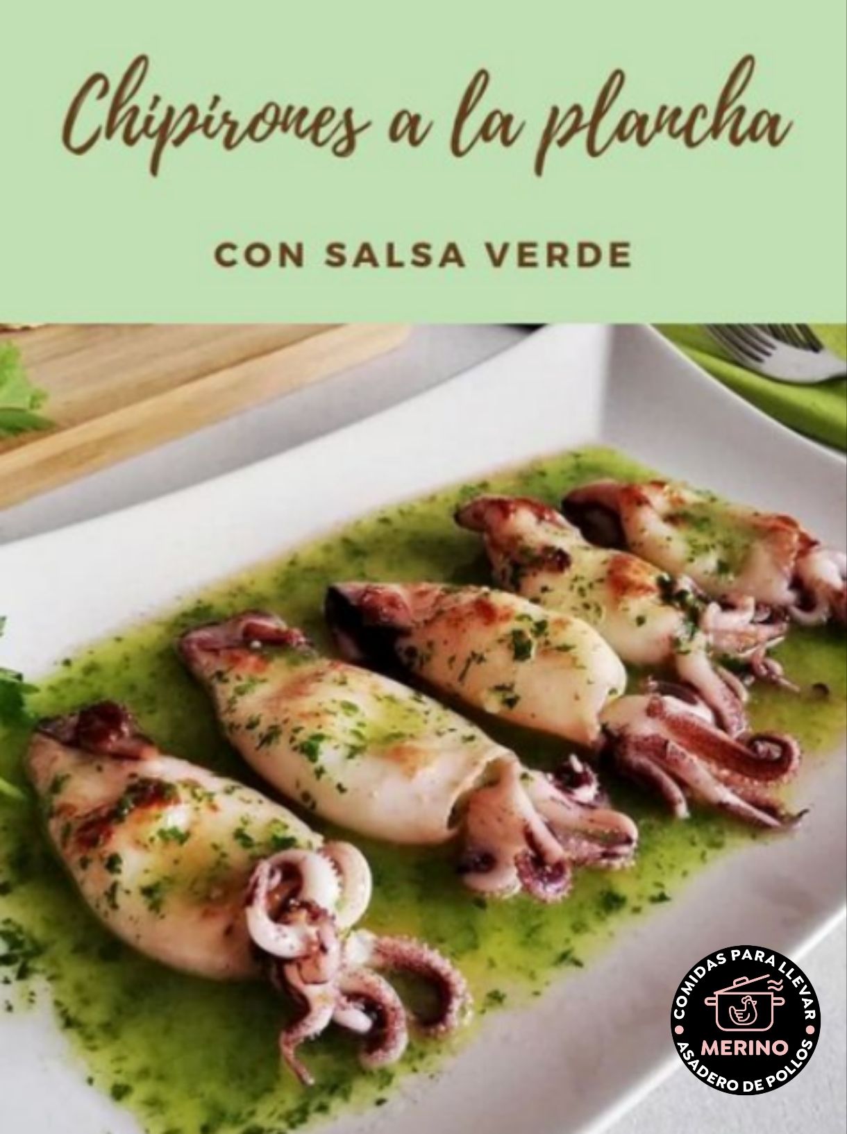 Carta de Comidas para llevar - Asadero Merino