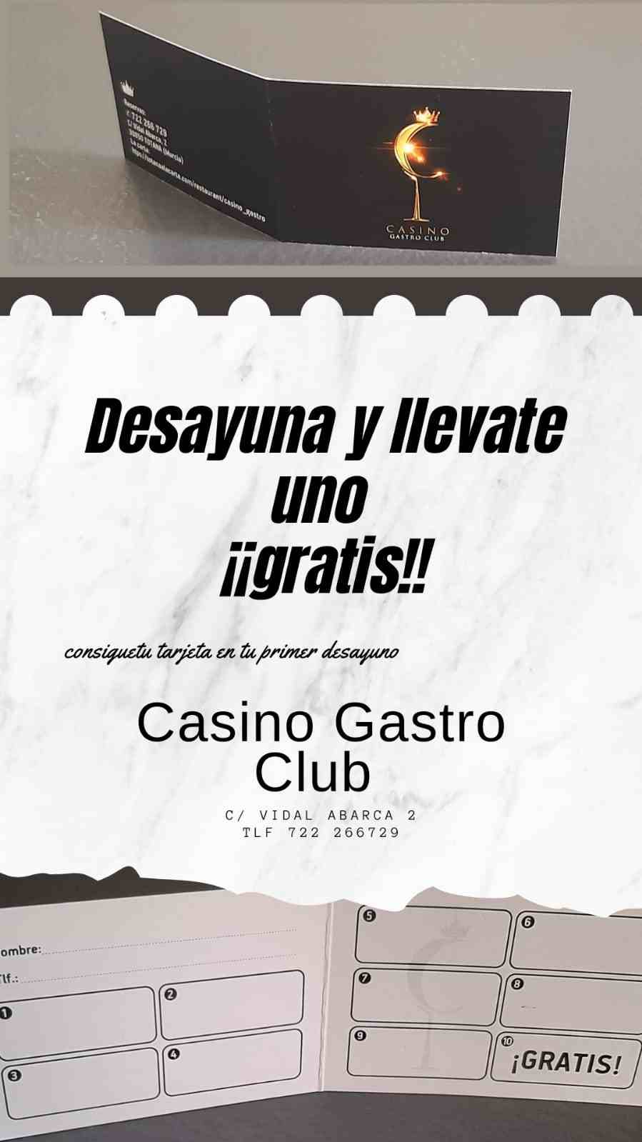 Promoción de Casino Gastro Club en Totana