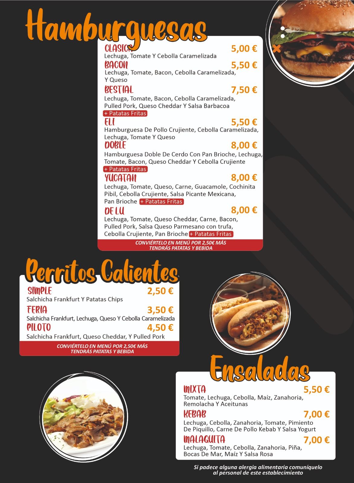 Carta de El Malaguita en Totana