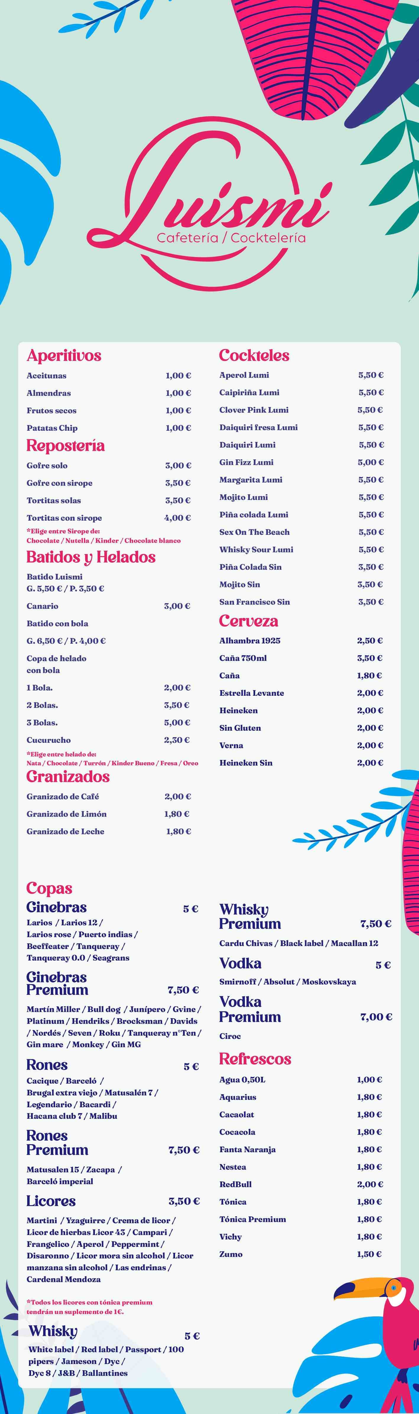 Carta de Luismi en Totana